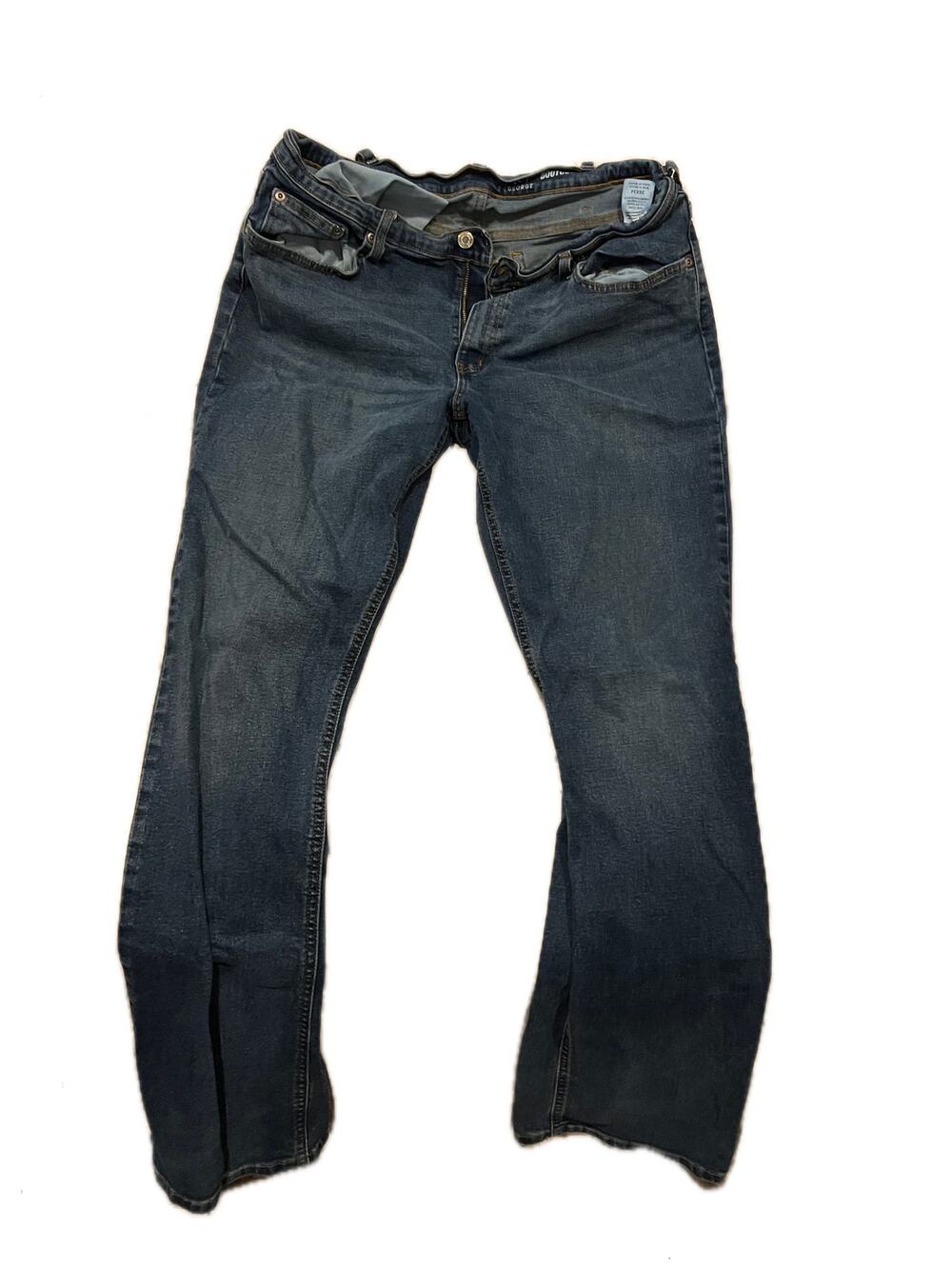 George Bootcut Blue Jeans Mens 36x34